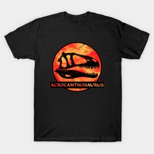 Acrocanthosaurus fossil skull T-Shirt